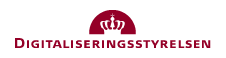 Digitaliseringsstyrelsen logo, go to web